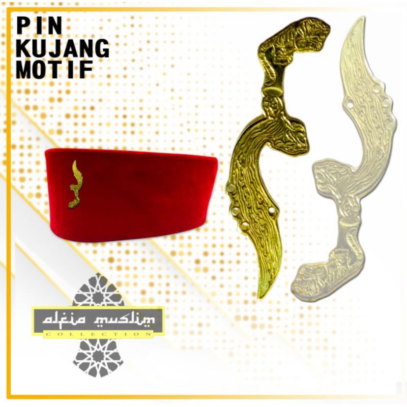 Pin Kujang Ukir Bahan Stainlish Anti Karat Tersedia Berbagai Macam Pin