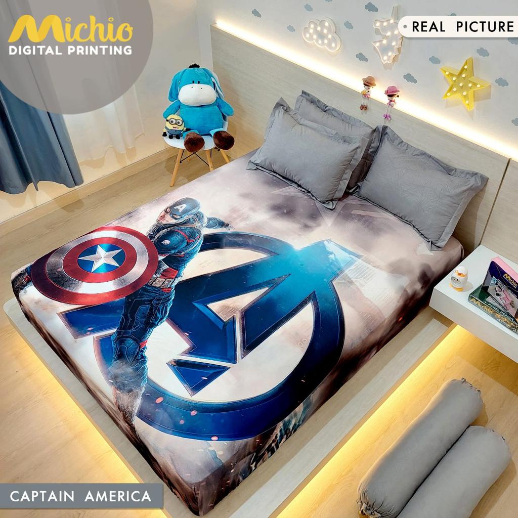 SPREI TINGGI 30 MOTIF PANEL EXCLUSIVE MICHIO  Kualitas No 1 Shopee Ukuran 180x200x30 Motif Lengkap