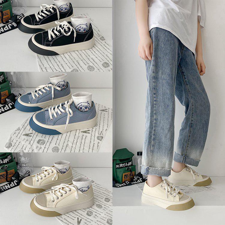 [GROSIR][COD] SEVEN_DAY SEPATU SNEAKERS WANITA KOREA IMPORT CASUAL KANVAS SHOES PUTIH FQ-704