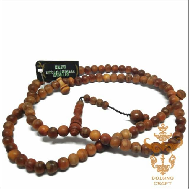 Tasbih 99 butir gaharu agatis (raja) 8mm