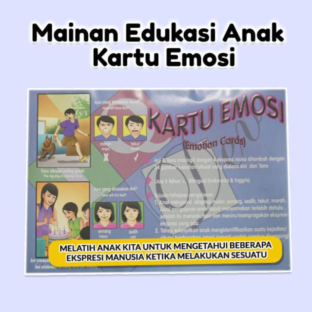 IQ DEV MAINAN TERAPI & EDUKASI ANAK|ORIGINAL|KARTU EMOSI