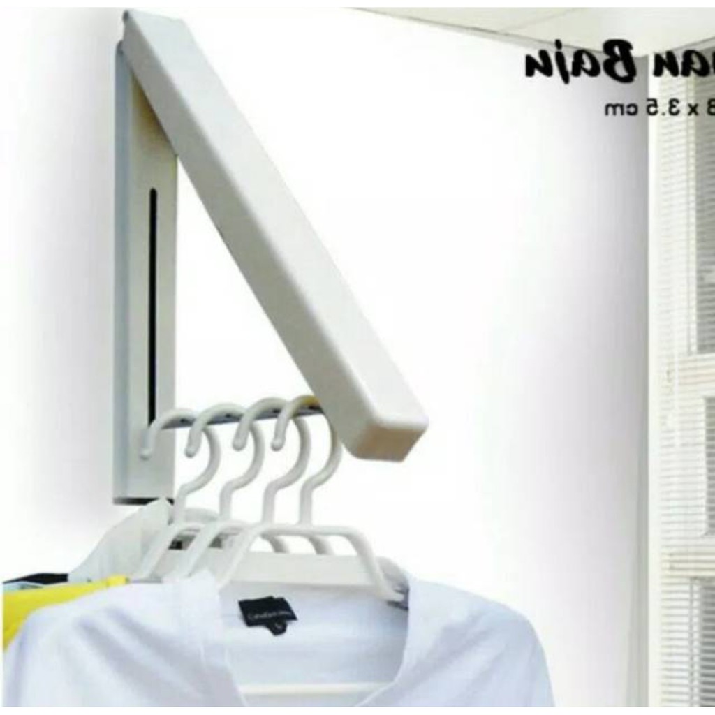 Gantungan Baju Indoor hanger gantung dinding model A