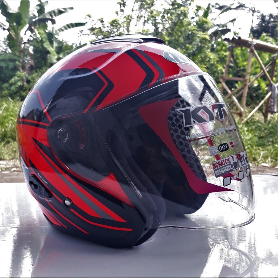 KYT KYOTO SUPER FLUO RED