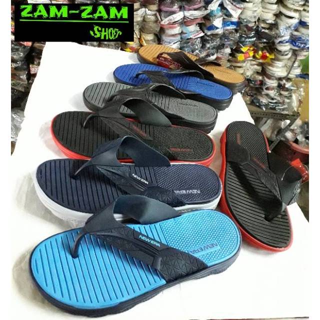 sandal sendal karet jepit polos laki laki pria dewasa cowo