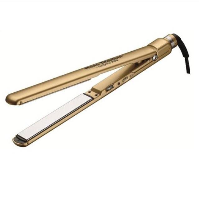 Catok rambut babyliss pro nano titanium gold