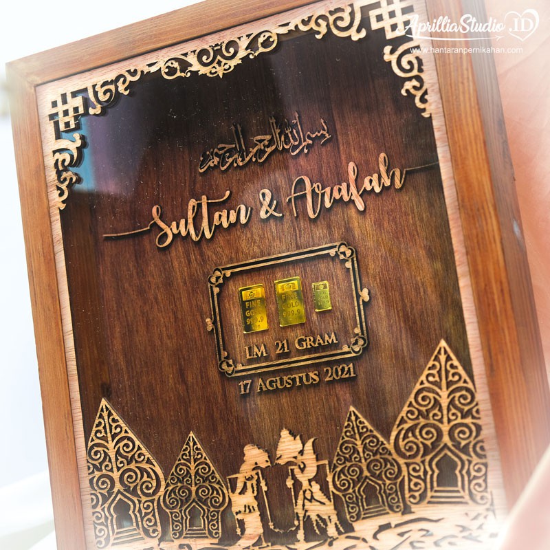 MAHAR PERNIKAHAN MURAH | FRAME MAHAR CUTTING | SULTAN SERIES 30x40