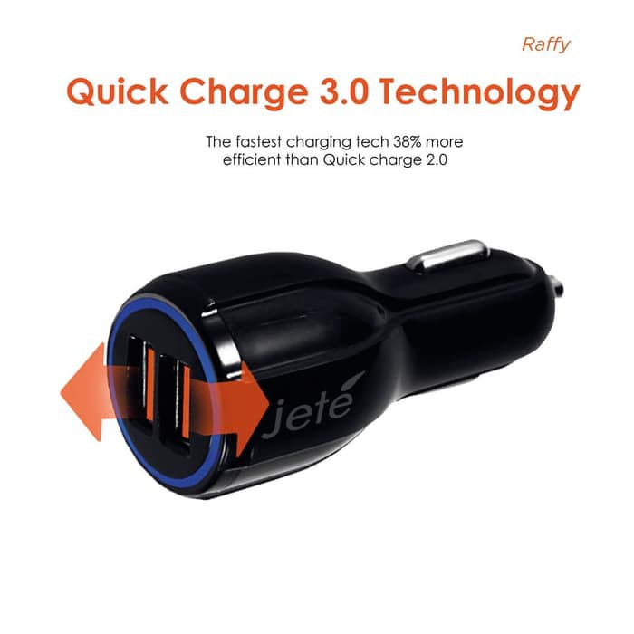 CAR CHARGER JETE PLUG IN R1 4.8A - ORIGINAL JETE