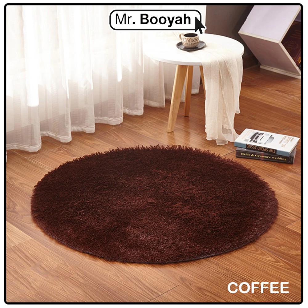Karpet Bulu Model Bulat Diameter 80 cm