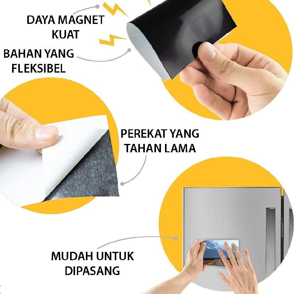 Magnet Lembaran Sheet Ukuran A4 30x20cm Tebal 0,5mm Magnetic Whiteboard for Refrigerator Kertas Magnet Kulkas Tebal 0.5mm