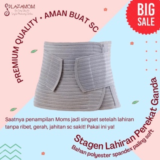 Image of Stagen korset lahiran melahirkan nifas corset perut model perekat ganda bahan katun bambu bamboo kualitas premium aman buat SC jahitan caesar sesar tidak sakit nyaman anti gatal dingin menyerap keringat praktis dipakai buat penampilan singset