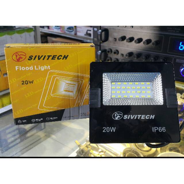 Lampu LED Sorot 20 watt 220 Volt SIVITECH White