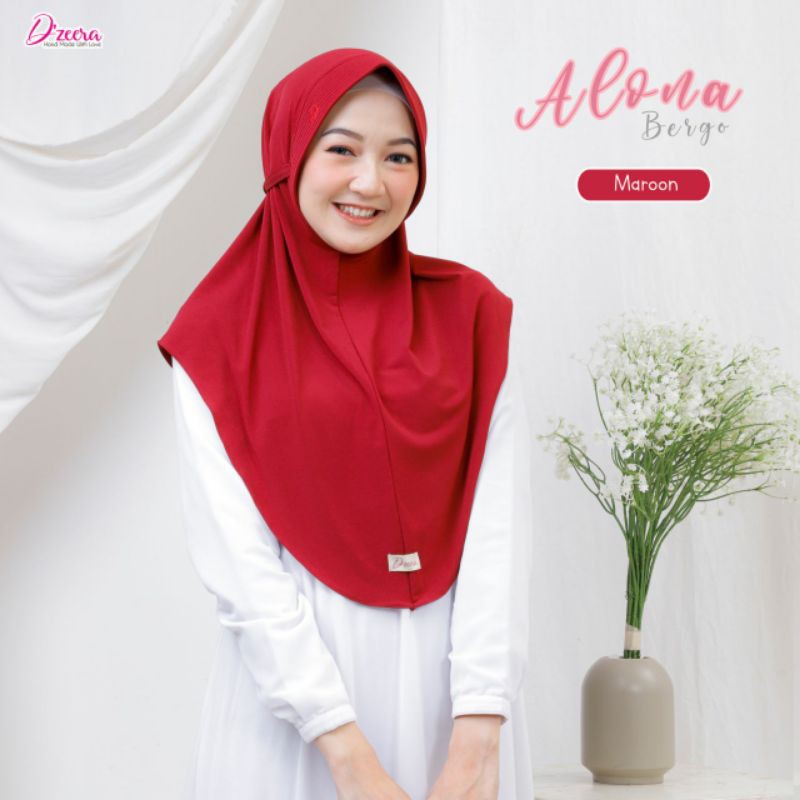 D'ZEERA JILBAB INSTAN BERGO ALONA KERUDUNG PET TERLARIS