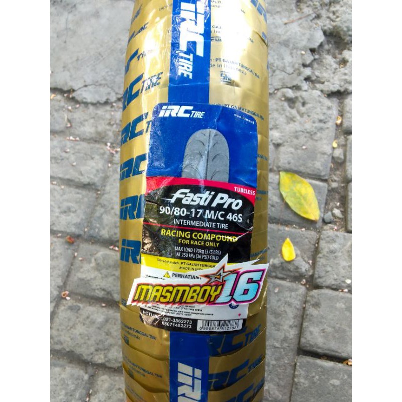 Ban IRC Fasti Pro 90/80 ring 17