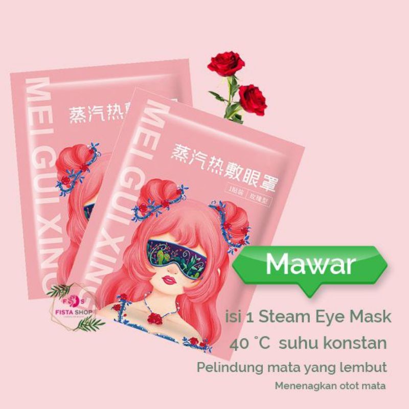 Steam Eye Mask Aromatherapy masker mata uap kompes mata lelah bebbo