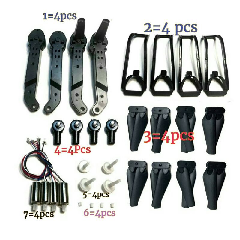 Part drone E88 NEW PRO F88 RC Quadcopter Spare Part For WIFI FPV Drone