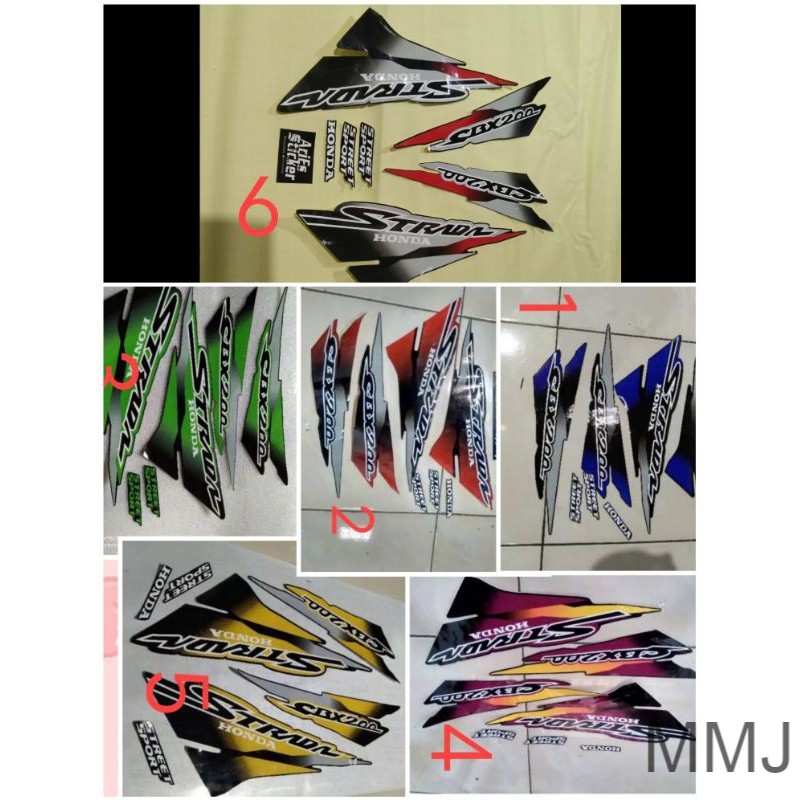 Sticker striping honda cbx200 strada ready stock