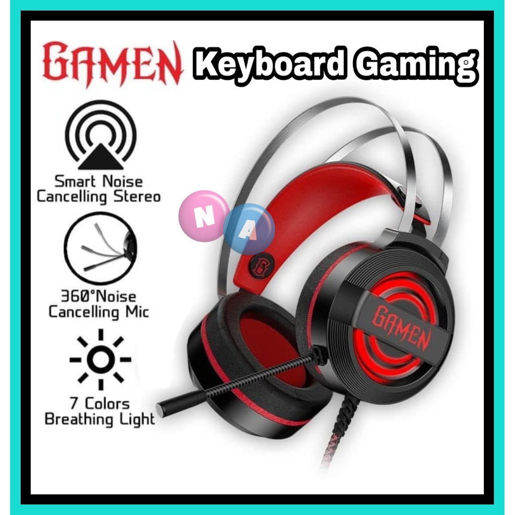 Headset Gaming 3D Stereo Surround Gamen LED RGB GH1100