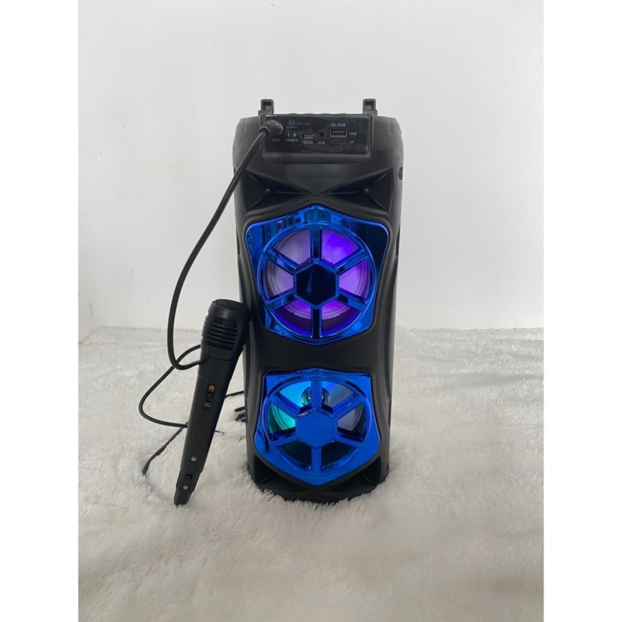 Speaker Bluetooth Karaoke SX-Y2038 Free Microphone Extra Bass Berkualitas Terbaik