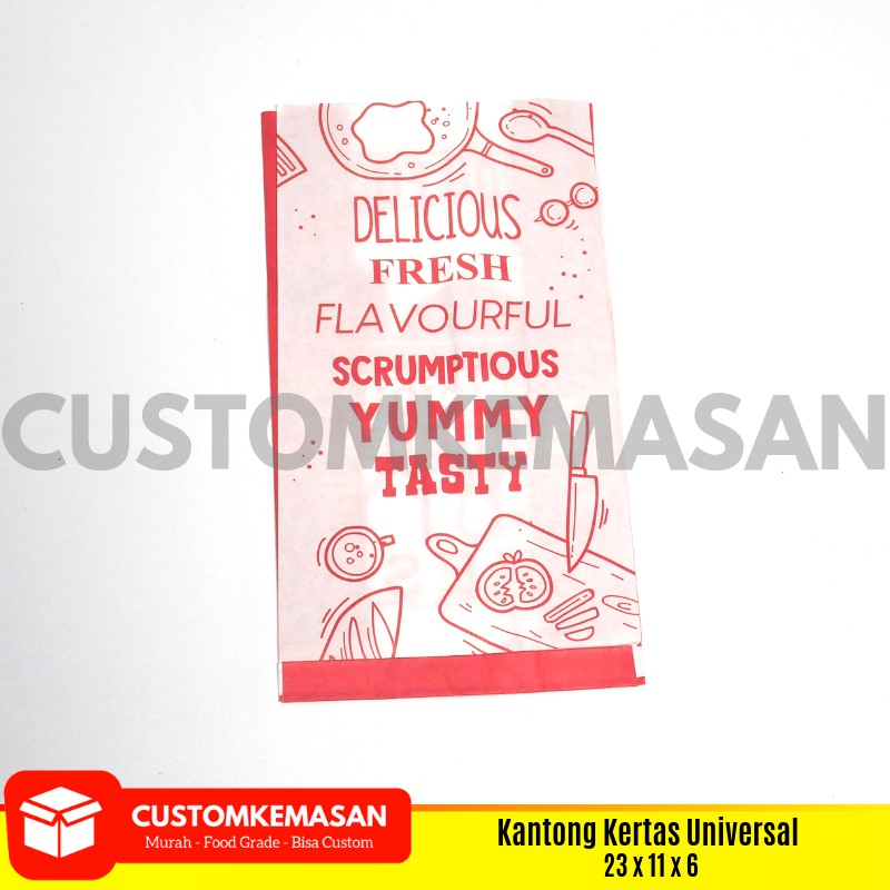 

Kantong Kertas, Kantong Fried Chicken, Paper Bag, Kantong kertas Roti, Kemasan Kertas Makanan