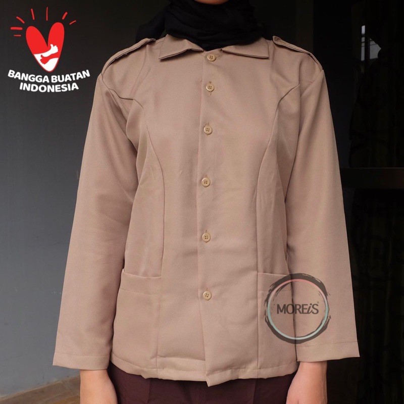 Seragam Pramuka Penggalang dan Pembina Perempuan Bahan Rapilo/Gabardine