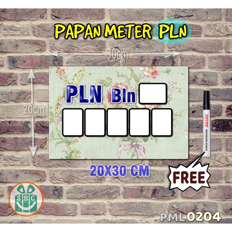 

Stokastik Papan Meter Listrik PLN PAM motif Unik - Shabby 04