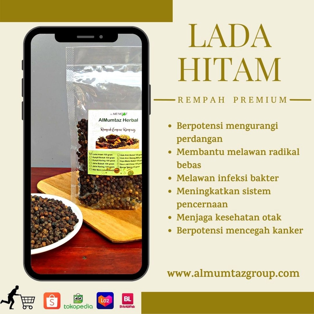 

Lada Hitam rempah original, Harga murah, biji lada hitam 100 gr, Blackpaper, lada hitam asli, lada hitam biji utuh untuk meningkatkan rasa pedas dan menyehatkan tubuh