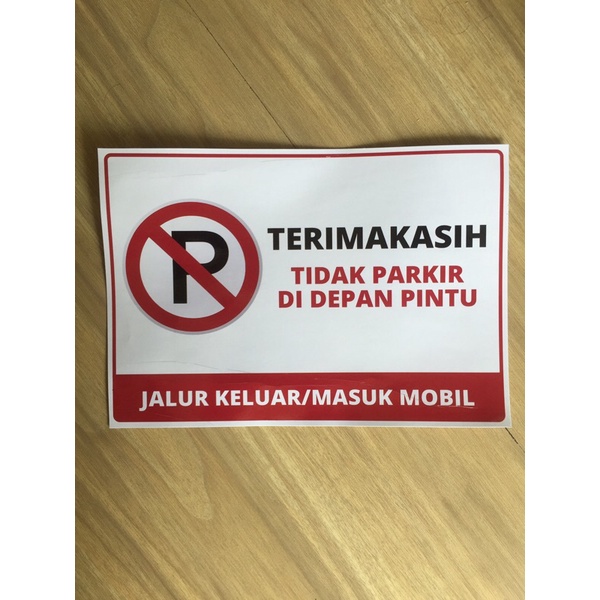 

Sticker Pemberitahuan A4 Laminasi Glosy