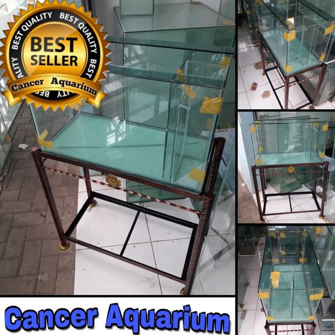Aquarium 60x30x35 Filter Samping Dan Rak Besinya ---Murah---