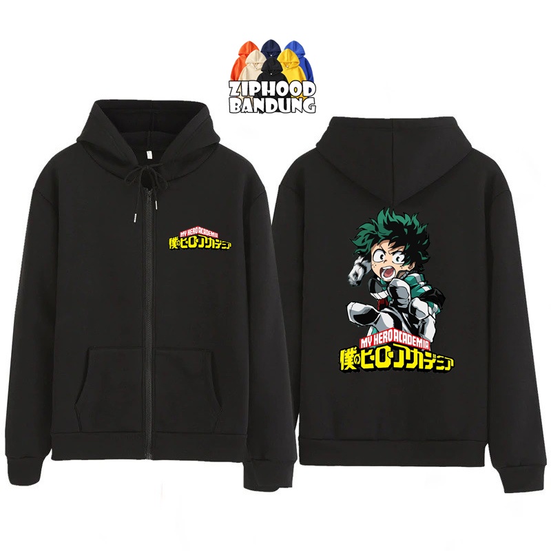 ZIPHOOD BANDUNG - Jaket Zipper Hoodie Anak MY HERO ACADEMIA Deku Izuku Midoriya 21 Jaket Anime