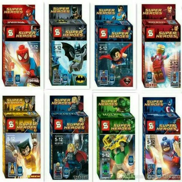 Mainan Anak Lego SY Super Heroes 8 in 1