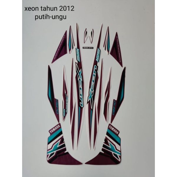 STRIPING XEON 2012 PUTIH UNGU