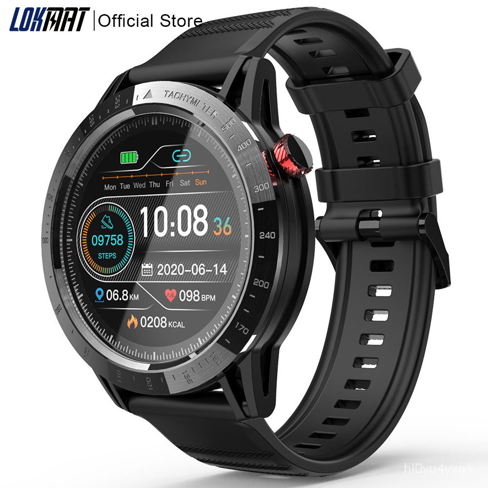 LOKMAT Comet 1.3"Full Touch Screen Sport Smart Watch Heart Rate Waterproof Finess Tracker Smartwatch