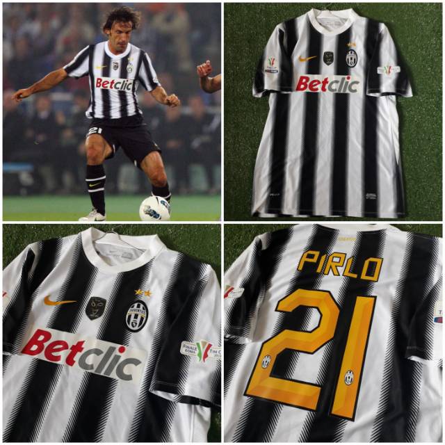 Jersey Retro Juventus 11/12 Final Coppa 2012 #PIRLO21