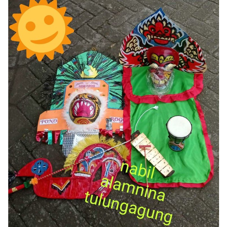 barongan caplokan topeng reog jimbe Gambang kuda lumping satu paket