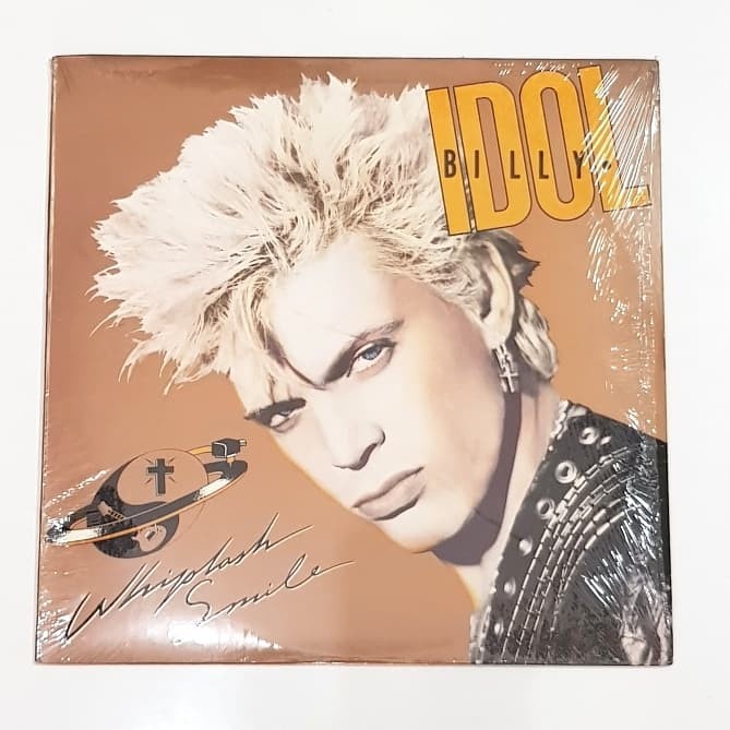 Lagu Piringan Hitam 12" vinyl USA Bekas Billy Idol - Whiplash Smile Premium