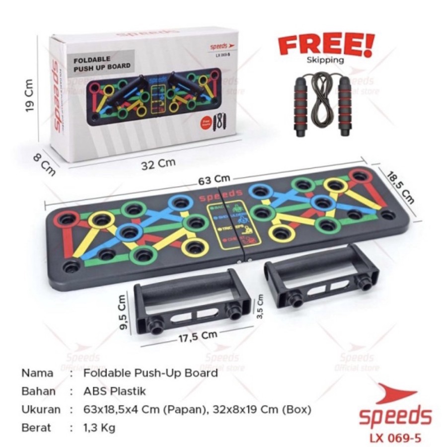 Push up board Push up Stand Alat Bantu Push up Speeds 069-4-4