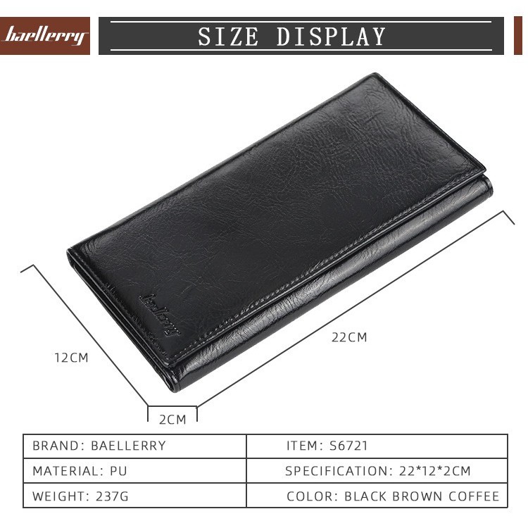 ORIGINAL BAELLERRY DOMPET TANGAN PESTA KONDANGAN NIKAHAN BANYAK SLOT KARTU SEMI KULIT 6721