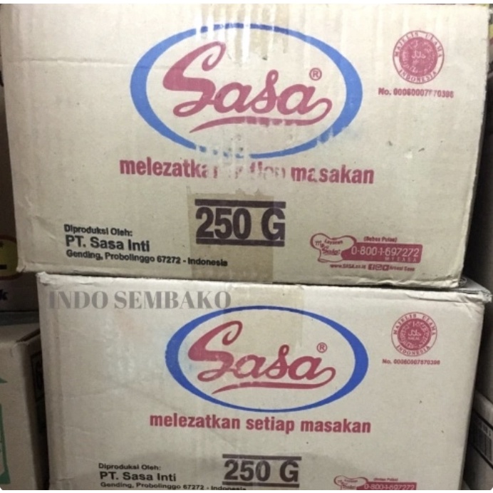 

Sasa 48 bungkus x 250g dus / Sasa Penyedap Rasa 250g / Micin Sasa 250g