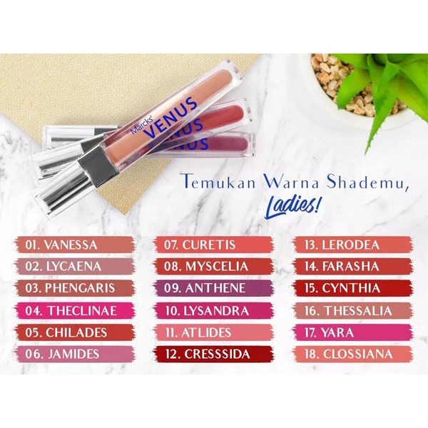 Venus Soft Matte Lip Cream No17_Cerianti