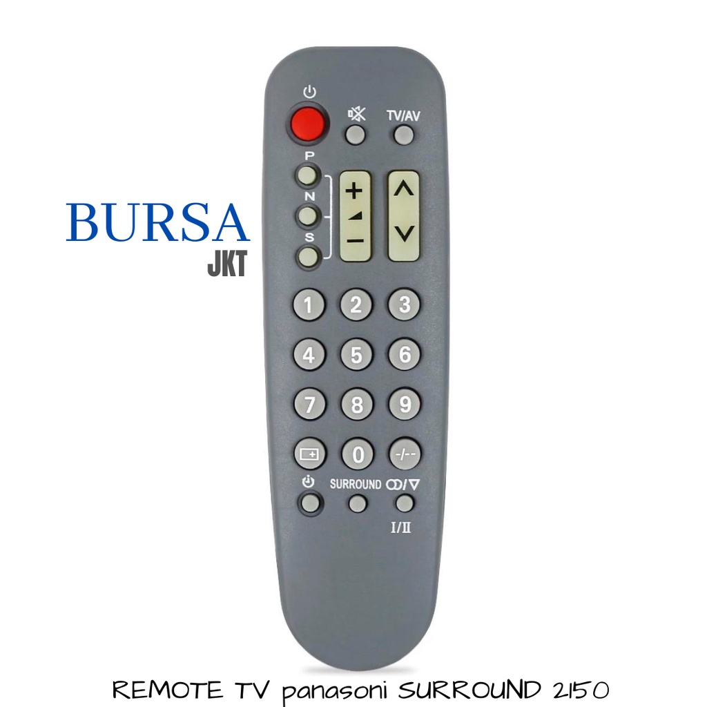 REMOTE TV PANASONIC SURROUND ABU 2150 REMOT ANALOG PENGGANTI NON MULTI