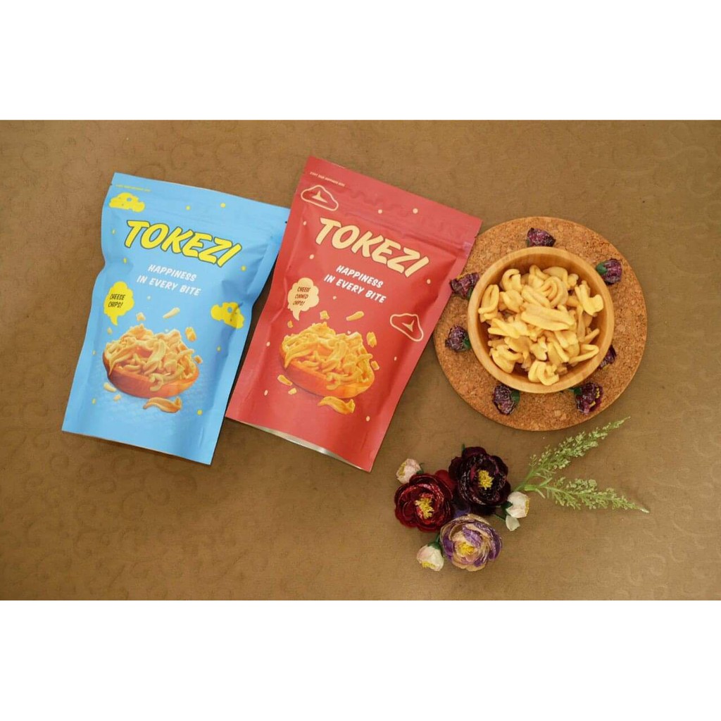 

Tokezi Cheese Stick - Keripik Keju - TOKEZI CHIPS - Cemilan / Snack / Makanan Ringan - Netto 70 Gram