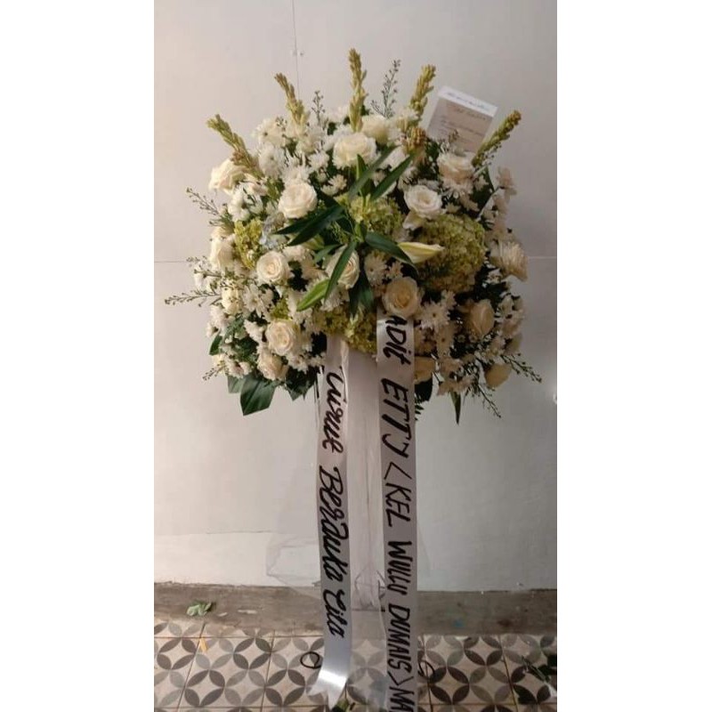 Jual Standing Flower Turut Berduka Cita Bunga Segar Dan Asli | Shopee