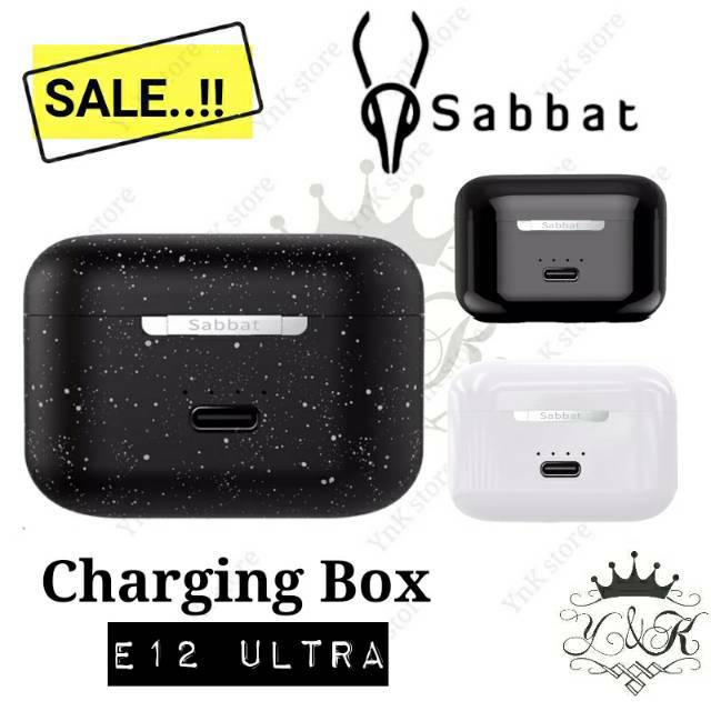 Sabbat Charging Box Case E12 Ultra Tempat Charger Earbud Replacement