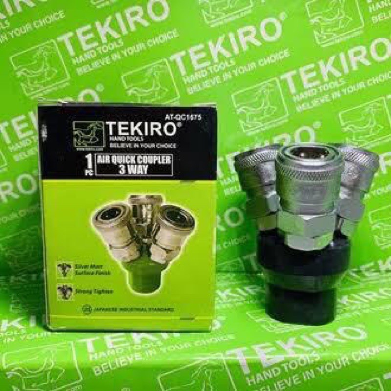 Tekiro Air Quick Coupler 3 Pass / Way Sambungan Selang Angin Coupler 3 Cabang