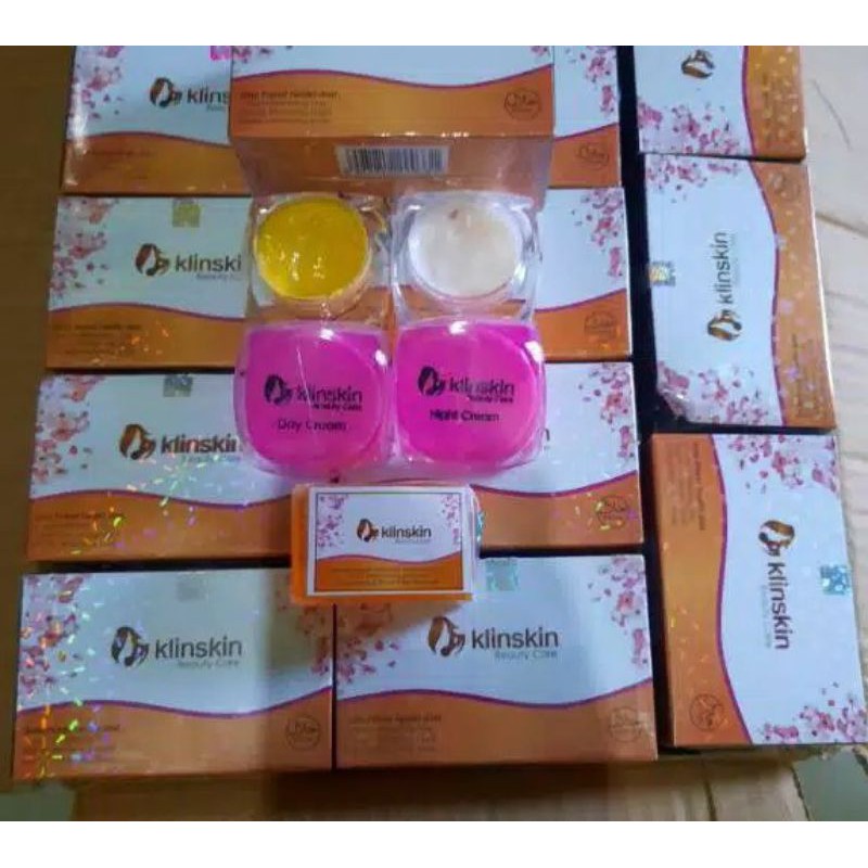 Paket Cream Siang Malam Dan Sabun Klinskin