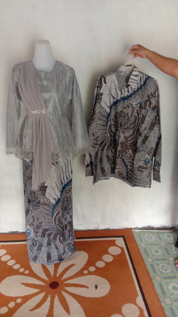 New Arrival | Nayaka Batik - Batik Couple Anjella Hauw Tulle Slendang Aplikasi Payet