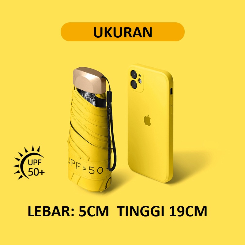 PAYUNG MINI ANTI UV PAYUNG LIPAT MINI TAHAN PANAS DAN HUJAN BAHAN KUAT PREMIUM