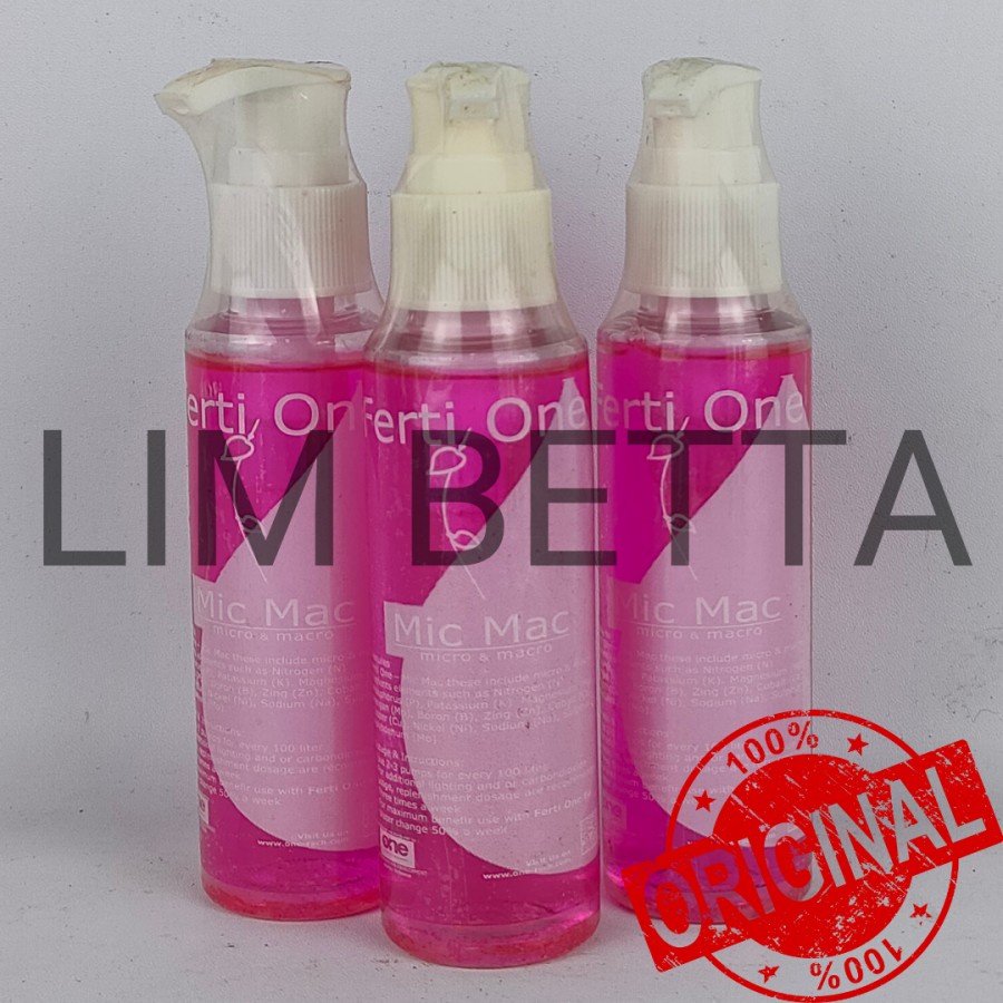 (100 ML - PINK) FERTI ONE MIC MAC/ PUPUK CAIR AQUARIUM AQUASCAPE