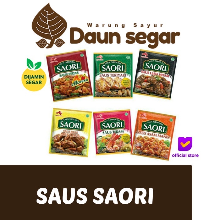 

Saus Saori Lengkap / Saus tiram / Teriyaki / Saus Asam Manis / saus lada hitam