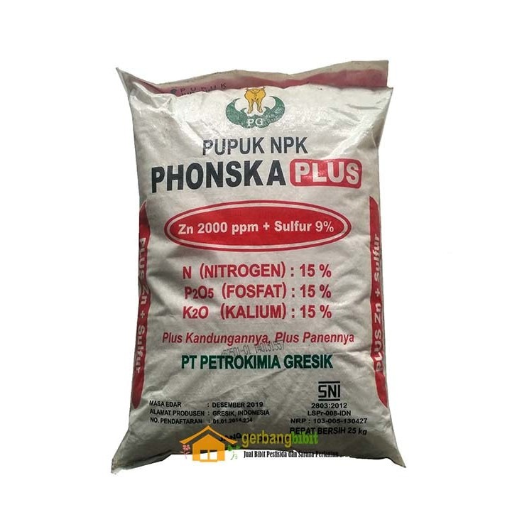 Pupuk Tanaman  Npk Phonska Plus ZN Sulfur 25 KG